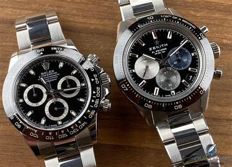 rolex daytona vs zenith daytona|rolex zenith daytona models.